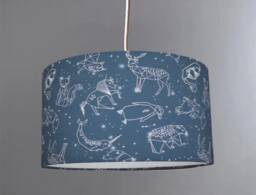 New Hq Kids Room Star Constellation Animal Print Lamp Shade Pendant Light - thumbnail 1