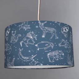 New Hq Kids Room Star Constellation Animal Print Lamp Shade Pendant Light - thumbnail 4