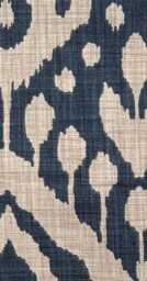 Dark Navy Geometric Lampshade Marrakesh Cotton Cylinder - thumbnail 2