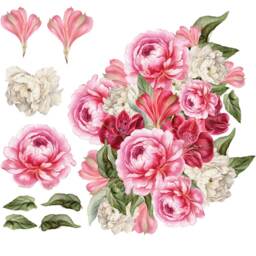 Pink Peony Flowers Wall Decal Set - Madilyn's Peonies - thumbnail 2