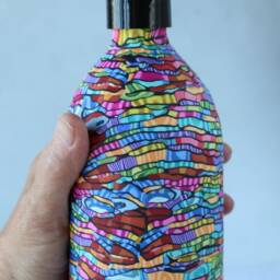 Colorful Abstract Soap Dispenser Handmade Polymer Clay, 500Ml - thumbnail 2