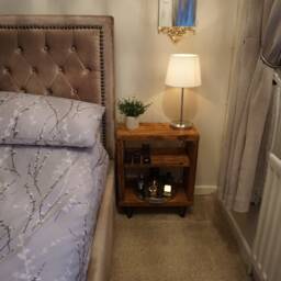 Homemade Rustic Bedside Table - Farmhouse Side Hairpin Reclaimed - thumbnail 3