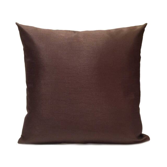 Dark Chocolate Pillow, Throw Pillow Cover, Decorative Cushion Covers, Pillowcase, Accent Toss Home Decor, Silk - image 1