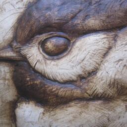 Chickadee Framed Sculpture Art Tile - thumbnail 3