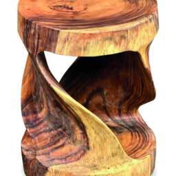 Round Twist Lamp Table Stool Indoor Only - thumbnail 2