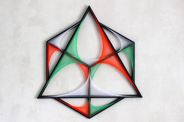 Trio String Art Sacred Geometry Psychedelic Wall Home Decor D??cor Mandala Zen 3D New Age Spiritual Gift Present Decoration