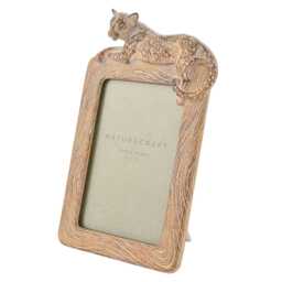 "Naturecraft Wood Effect Cheetah Photo Frame 4"" X 6" - thumbnail 2