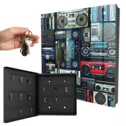 Musical Passion Key Cabinet For Home, Blue Box Vintage Hobby, Music & Lovers - thumbnail 1