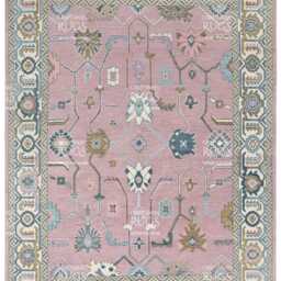 Pink Oushak Hand Knotted Rug 4x6, 5x8, 6x9, 8x10, 9x12, 10x14 Ft Handmade Rugs For Living Room - Antique Style Contemporary Rug - thumbnail 2
