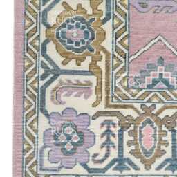 Pink Oushak Hand Knotted Rug 4x6, 5x8, 6x9, 8x10, 9x12, 10x14 Ft Handmade Rugs For Living Room - Antique Style Contemporary Rug - thumbnail 4