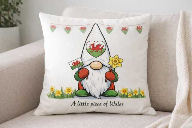 A Little Piece Of Wales Gonk Cushion - 40 X 40cm - image 1