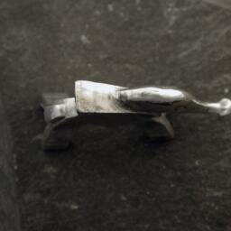 sterling Silver Elephant Sculpture - thumbnail 3