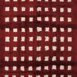 Authentic Berber Beni Ourain Burgundy Grid Wool Rug - Handmade Moroccan Area Carpet High Quality Check Pattern Plush Living Decor - thumbnail 3