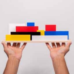 Mondrian Art 3D Diorama Neoplasticism Inspired Toy - thumbnail 4
