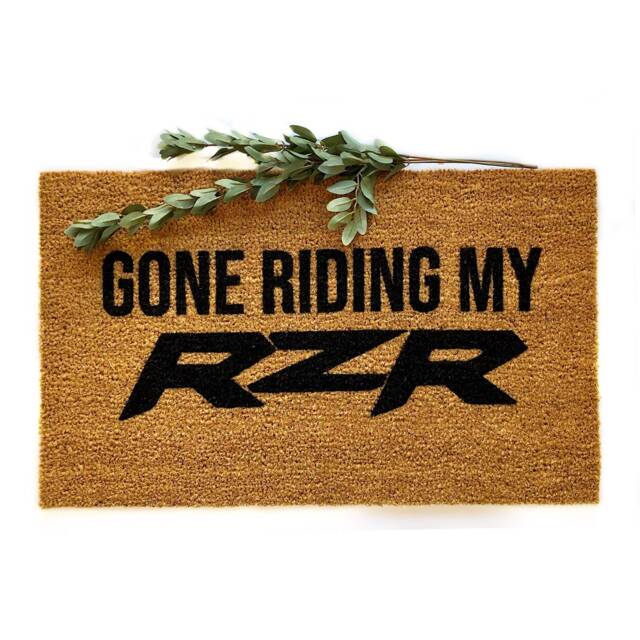 Gone Riding My Rzr Doormat - Utv Welcome Mat Funny Off-Road Rug Gift For Razor Owner Razer Entryway Atv Lovers - image 1