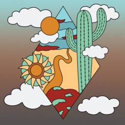 Cactus Desert Art Print Southwestern Home Decor - thumbnail 3