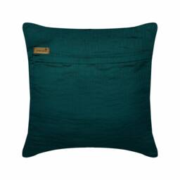 "Handmade Royal Peacock Green Couch Cushion 16""x16" - thumbnail 3