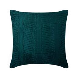 "Handmade Royal Peacock Green Couch Cushion 16""x16" - thumbnail 1