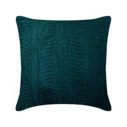 "Handmade Royal Peacock Green Couch Cushion 16""x16" - thumbnail 1