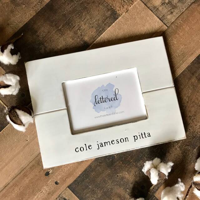New Baby Gift, Name Picture Frame, Shower Personalized Nursery Decor, Ultrasound Announcement - image 1