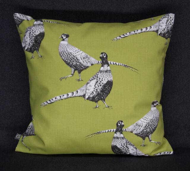 40 X cm, Pillow Case/Cover With Pheasants, Colour-Green - image 1