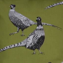 40 X cm, Pillow Case/Cover With Pheasants, Colour-Green - thumbnail 2