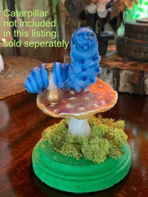 Alice in Wonderland Mushroom & Base Only ~ For Miniature Blue Caterpillar By Sutherland - image 1