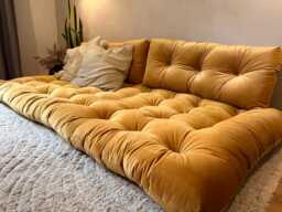 Velvet Floor Cushion Reading Nook, Window Seat, Bench, Daybed Or Floor Sofa