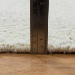 White Wool Rug, Neutral Moroccan Geometric Hand-Knotted Acz_31 - thumbnail 4