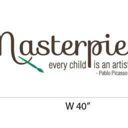 Quote Decal Every Child Is An Artist Decal Masterpieces Kids Decals Wall Stickers Play Room Decals Child's Art Decal - Child Di 009 - thumbnail 3