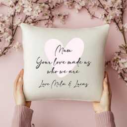 Personalised Throw Blanket, Mothers Day Gift, Gift For Mum, Nanny Gifts, Her, Cushion, Home Decor, Gifts - thumbnail 4