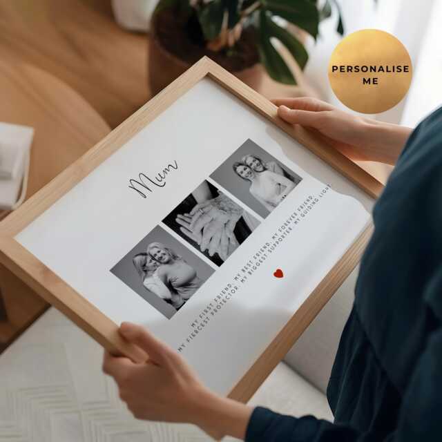 Photo Gift For Mum - Personalised Print Mother Birthday Present Mother's Day Unique Poster Mummy - image 1