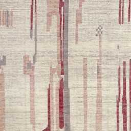 Handwoven Moroccan Wool Rug Abstract Berber Design, Neutral Area Carpet, Large Living Room Decor - thumbnail 3