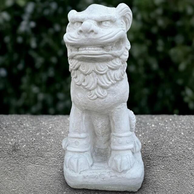 Massive Lion Sculpture Garden Animal Statue Stone Wildlife Decoration Lion Lover Gift Handmade Art Front Door Ornament Home Figurine - image 1