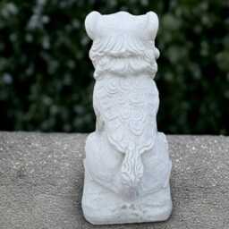 Massive Lion Sculpture Garden Animal Statue Stone Wildlife Decoration Lion Lover Gift Handmade Art Front Door Ornament Home Figurine - thumbnail 4