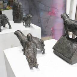 Bronze Sculpture, Man Figurine, Sheep Sculpture By Forestroadstudio - thumbnail 4