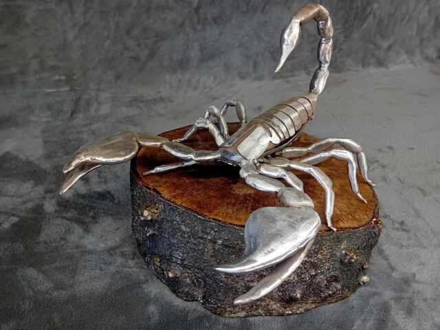 Scorpion Handmade Welded Steel Sculpture - image 1