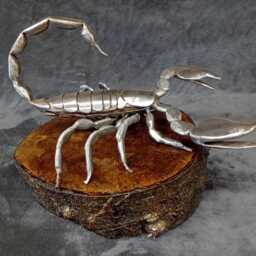 Scorpion Handmade Welded Steel Sculpture - thumbnail 2