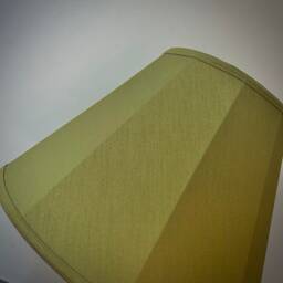 Handmade Olive Green Tapered Drum Lampshade British Made - thumbnail 3