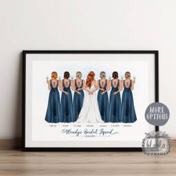 Bride Squad Print, Gift, Flower Girl, Wedding Gift For Bride, Bridesmaid Proposal - thumbnail 2