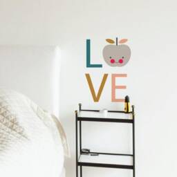 Love Apple Wall Sticker Decal - Quotes, Decals, Words, Inspiration, Decor, Family - thumbnail 2