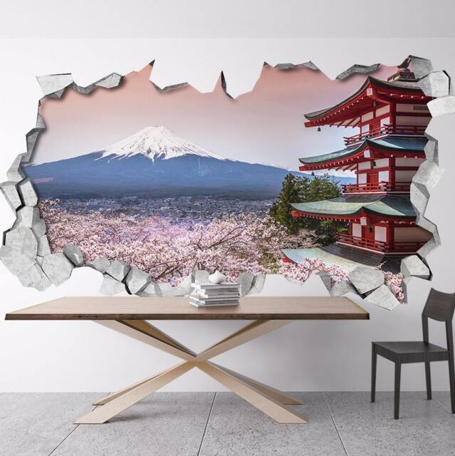 Mount Fuji, 3D Wallpaper, Wall Art, Wall Decal, Decals, Decals, Stickers, Gift - Skumfuji3Dm - image 1