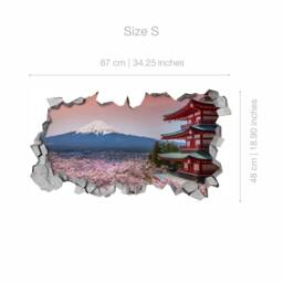 Mount Fuji, 3D Wallpaper, Wall Art, Wall Decal, Decals, Decals, Stickers, Gift - Skumfuji3Dm - thumbnail 3