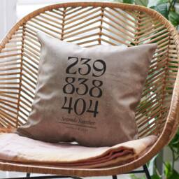 Personalised How Many Seconds Together Couples Cushion, Custom Anniversary Pillow, Unique Love Countdown Cushion Gift - thumbnail 1
