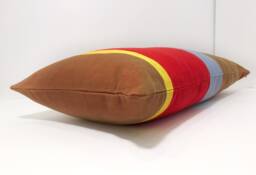 Southwestern Pillow, Color Block Striped Lumbar Outdoor Santa Fe, Decorative Throw Pillows, Cushion Covers - thumbnail 1