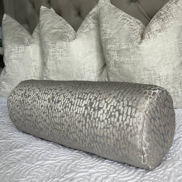 "Luxury Cushion, Modern Cushion, 100% Duck Feather Bolster 16"" X 6" - image 1