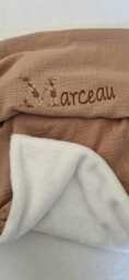 Ultra Soft Customizable Baby Blanket in Cotton Gauze - Baby Blanket With First Name Birth Gift Birthday