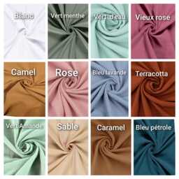Ultra Soft Customizable Baby Blanket in Cotton Gauze - Baby Blanket With First Name Birth Gift Birthday - thumbnail 2