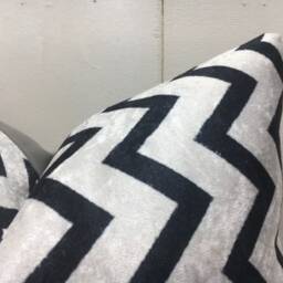 Handwoven Silk Ikat Pillow Cover, Modern Home Decor - 16x16 - thumbnail 2