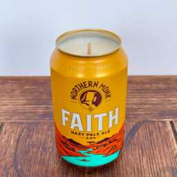 Northern Monk Faith Beer Can Candle - Scented Soy Wax Brewery Leeds Yorkshire 330Ml - thumbnail 2